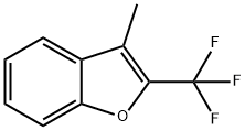 3-メチル-2-(トリフルオロメチル)ベンゾフラン 化学構造式