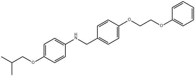 4-Isobutoxy-N-[4-(2-phenoxyethoxy)benzyl]aniline Struktur