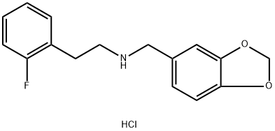 Benzo[1,3]dioxol-5-ylmethyl-[2-(2-fluoro-phenyl)-ethyl]-amine hydrochloride,1185293-50-8,结构式