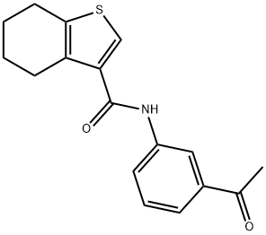N-(3-Acetylphenyl)-4,5,6,7-tetrahydro-1-benzothiophene-3-carboxamide|N-(3-乙酰苯基)-4,5,6,7-四氢-1-苯并噻吩-3-甲酰胺
