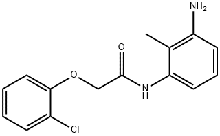 N-(3-Amino-2-methylphenyl)-2-(2-chlorophenoxy)-acetamide Struktur