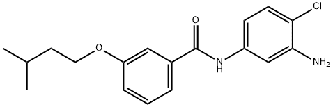 N-(3-Amino-4-chlorophenyl)-3-(isopentyloxy)-benzamide,1020055-98-4,结构式