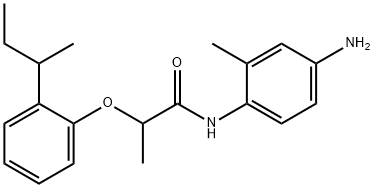 N-(4-Amino-2-methylphenyl)-2-[2-(sec-butyl)-phenoxy]propanamide Structure