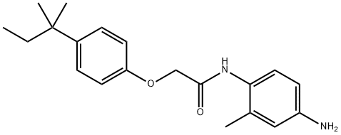 N-(4-Amino-2-methylphenyl)-2-[4-(tert-pentyl)-phenoxy]acetamide,1020055-84-8,结构式