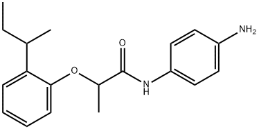 N-(4-Aminophenyl)-2-[2-(sec-butyl)phenoxy]-propanamide Struktur