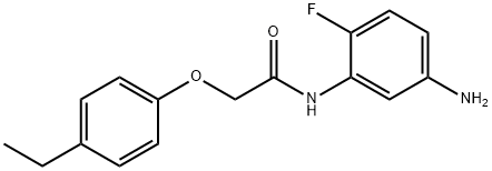 N-(5-Amino-2-fluorophenyl)-2-(4-ethylphenoxy)-acetamide Structure