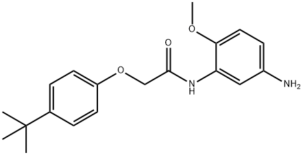 N-(5-Amino-2-methoxyphenyl)-2-[4-(tert-butyl)-phenoxy]acetamide Structure