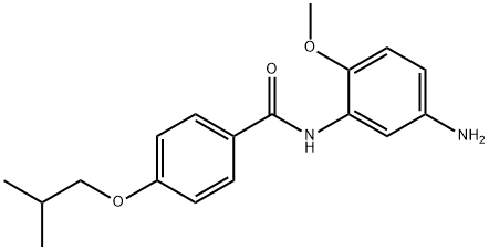 N-(5-Amino-2-methoxyphenyl)-4-isobutoxybenzamide 结构式