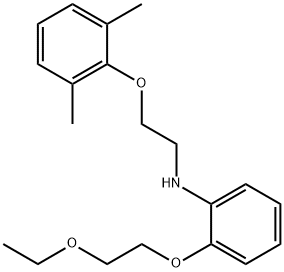 N-[2-(2,6-Dimethylphenoxy)ethyl]-2-(2-ethoxyethoxy)aniline,1040691-08-4,结构式