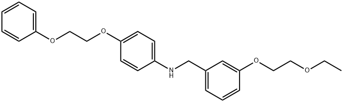N-[3-(2-Ethoxyethoxy)benzyl]-4-(2-phenoxyethoxy)-aniline Structure