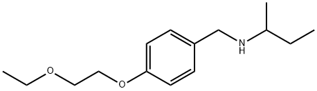 N-[4-(2-Ethoxyethoxy)benzyl]-2-butanamine Struktur