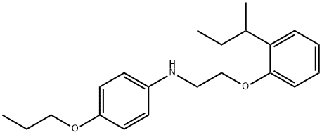 N-{2-[2-(sec-Butyl)phenoxy]ethyl}-4-propoxyaniline 化学構造式