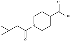 1-(3,3-dimethylbutanoyl)piperidine-4-carboxylic acid|1-(3,3-二甲基丁酰)4-哌啶甲酸