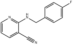 2-[(4-fluorobenzyl)amino]nicotinonitrile Struktur