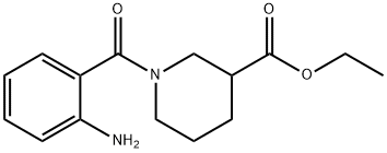 ethyl 1-[(2-aminophenyl)carbonyl]piperidine-3-carboxylate 化学構造式