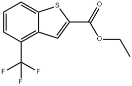 Ethyl  4-(Trifluoromethyl)-1-benzothiophene-2-carboxylate Structure