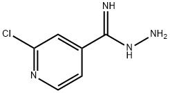 2-chloro-4-pyridinecarboximidohydrazide 结构式