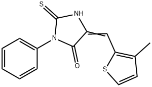 (5E)-2-mercapto-5-[(3-methyl-2-thienyl)methylene]-3-phenyl-3,5-dihydro-4H-imidazol-4-one|