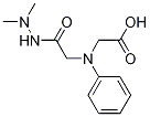 [[2-(2,2-dimethylhydrazino)-2-oxoethyl](phenyl)amino]acetic acid Struktur
