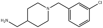[1-(3-氯苄基)-4-哌啶基]甲胺,898808-57-6,结构式