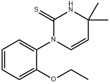 1-(2-ethoxyphenyl)-4,4-dimethyl-1,4-dihydropyrimidine-2-thiol 化学構造式