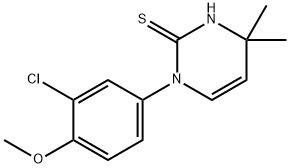 1-(3-chloro-4-methoxyphenyl)-4,4-dimethyl-1,4-dihydropyrimidine-2-thiol Structure