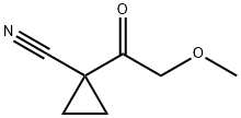 1-(methoxyacetyl)cyclopropanecarbonitrile Structure