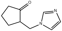 2-(1H-imidazol-1-ylmethyl)cyclopentanone Struktur