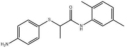 2-[(4-aminophenyl)thio]-N-(2,5-dimethylphenyl)propanamide Structure