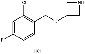 3-[(2-chloro-4-fluorobenzyl)oxy]azetidine hydrochloride Structure