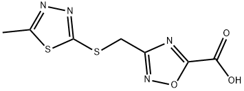 3-{[(5-methyl-1,3,4-thiadiazol-2-yl)thio]methyl}-1,2,4-oxadiazole-5-carboxylic acid|3-(((5-甲基-1,3,4-噻二唑-2-基)硫代)甲基)-1,2,4-噁二唑-5-羧酸