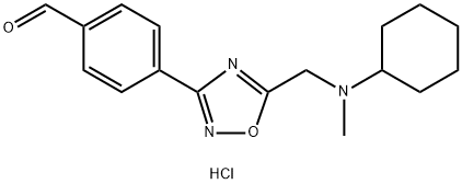 4-(5-{[cyclohexyl(methyl)amino]methyl}-1,2,4-oxadiazol-3-yl)benzaldehyde hydrochloride
