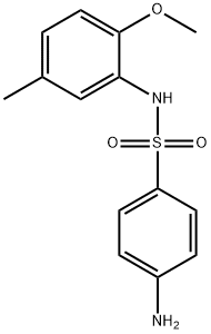 4-氨基-N-(2-甲氧基-5-甲基-苯基)苯磺酰胺 结构式