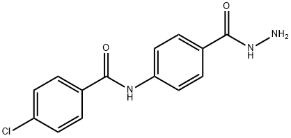 4-chloro-N-[4-(hydrazinocarbonyl)phenyl]benzamide Struktur