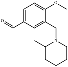 4-甲氧基-3-((2-甲基哌啶-1-基)甲基)苯甲醛, 1119450-98-4, 结构式