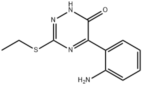 5-(2-aminophenyl)-3-(ethylthio)-1,2,4-triazin-6(1H)-one Structure