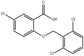 5-氯-2-(2,6-二氯苄基)氧基-苯甲酸,938355-18-1,结构式