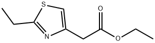 (2-エチル-1,3-チアゾール-4-イル)酢酸エチル 化学構造式