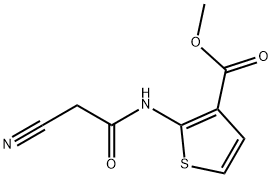 methyl 2-[(cyanoacetyl)amino]thiophene-3-carboxylate Structure