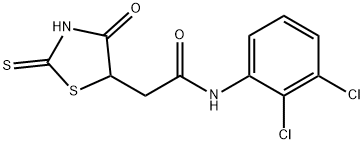 N-(2,3-dichlorophenyl)-2-(2-mercapto-4-oxo-4,5-dihydro-1,3-thiazol-5-yl)acetamide Struktur