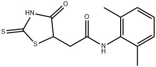 N-(2,6-dimethylphenyl)-2-(2-mercapto-4-oxo-4,5-dihydro-1,3-thiazol-5-yl)acetamide Structure