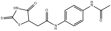 N-[4-(acetylamino)phenyl]-2-(2-mercapto-4-oxo-4,5-dihydro-1,3-thiazol-5-yl)acetamide|