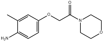 [2-甲基-4-(2-吗啉-4-基-2-氧代乙氧基)苯基]胺,727674-88-6,结构式