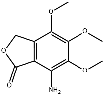 7-amino-4,5,6-trimethoxy-2-benzofuran-1(3H)-one Structure