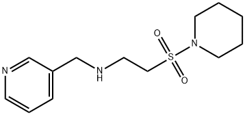 [2-(哌啶-1-基磺酰基)乙基](吡啶-3-基甲基)胺,1160264-49-2,结构式