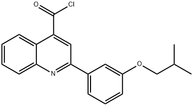 2-(3-isobutoxyphenyl)quinoline-4-carbonyl chloride