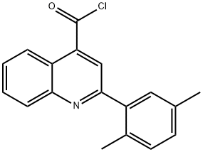2-(2,5-二甲基苯基)喹啉-4-甲酰氯 结构式