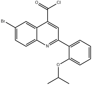 6-溴-2-(2-异丙氧芬基)喹啉-4-甲酰氯,1160253-11-1,结构式