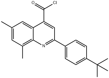 2-(4-tert-butylphenyl)-6,8-dimethylquinoline-4-carbonyl chloride|2-(4-叔丁基苯基)-6,8-二甲基喹啉-4-甲酰氯