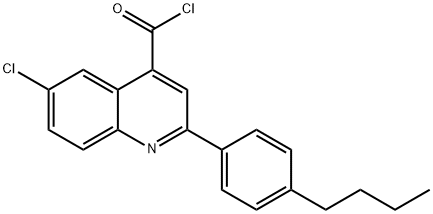 2-(4-butylphenyl)-6-chloroquinoline-4-carbonyl chloride